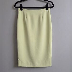 Yansi Fugel NWT Microfiber Stretch Crepe Pencil Skirt In Misordi Green Size 4